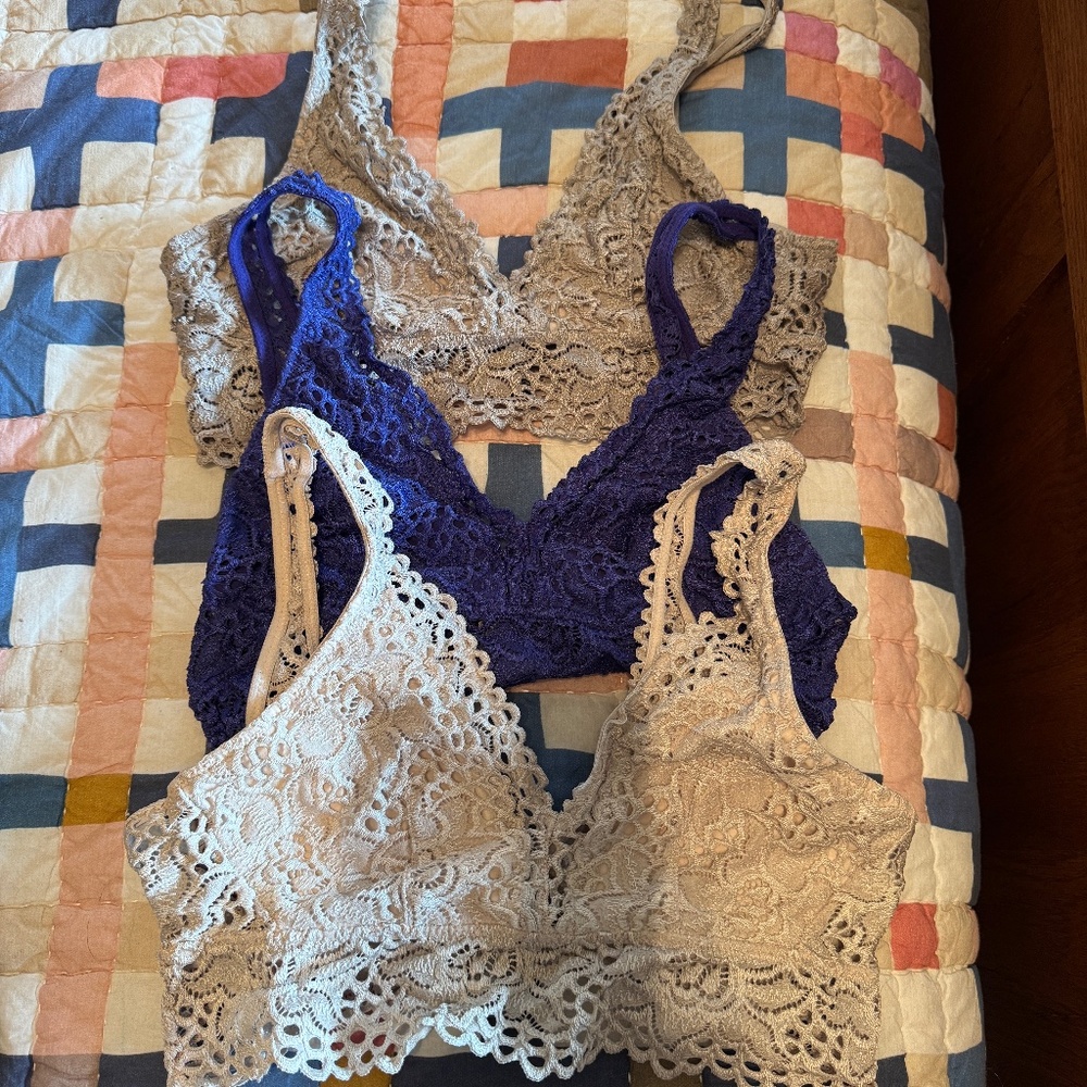 aerie bralettes- lot of 3